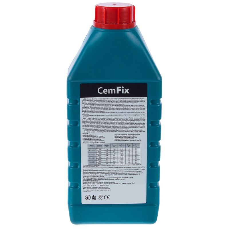 Добавка ускоритель твердения CemFix, 1 л
