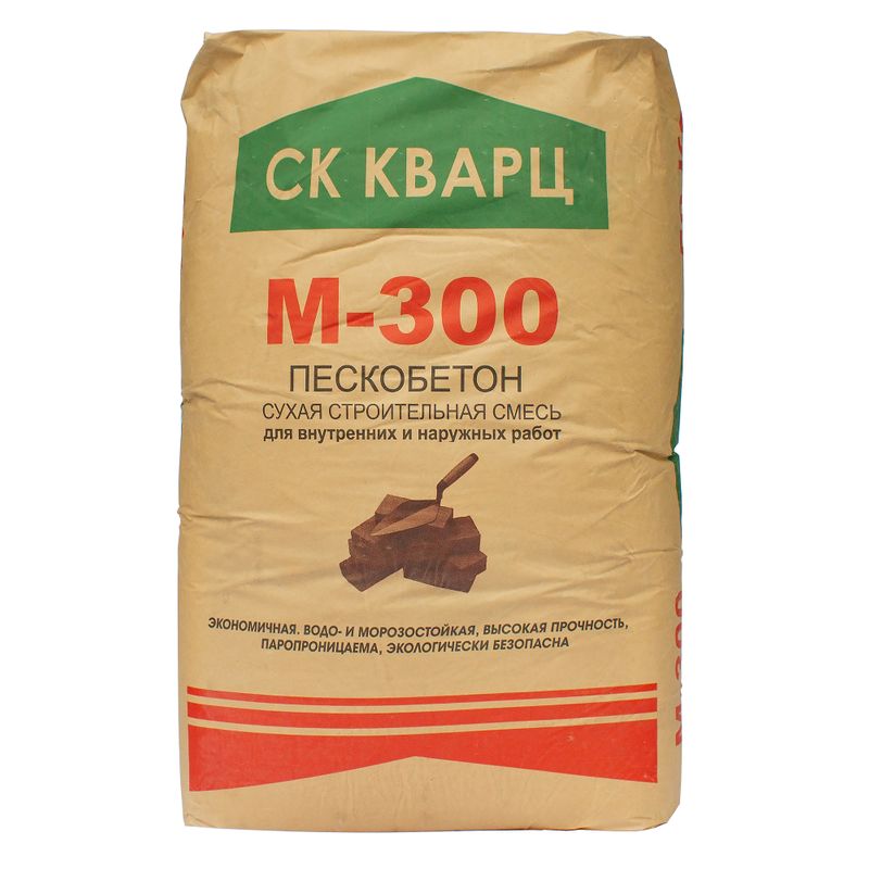 Пескобетон М-300 ГОСТ Кварц, 50 кг